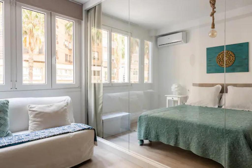 Nuevo Apartamento Lujo Playa Malagueta-Centro Málaga Exterior foto